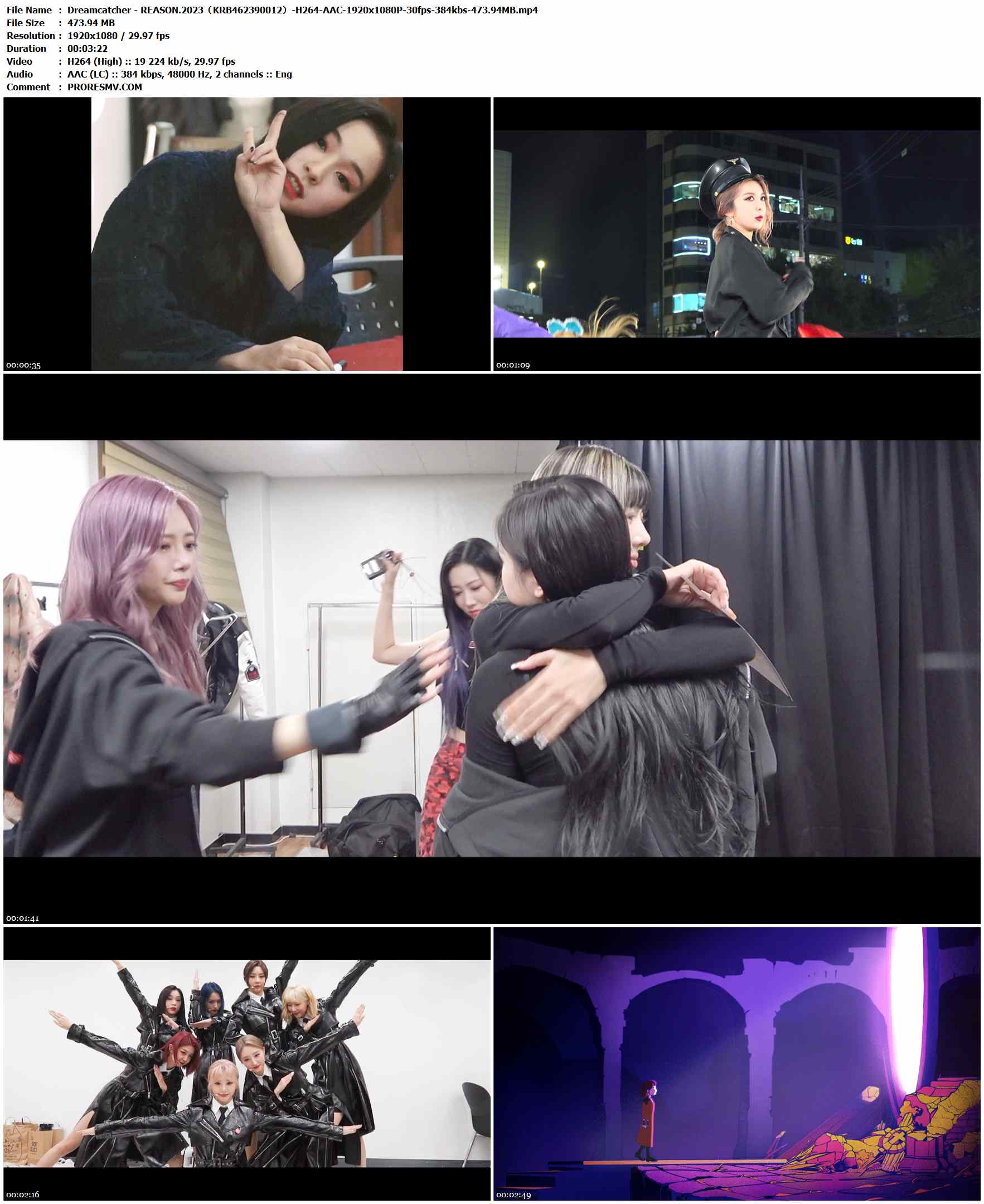 Dreamcatcher - REASON.2023（KRB462390012）-H264-AAC-1920x1080P-30fps-384kbs-473.94MB官方MV_高清MV